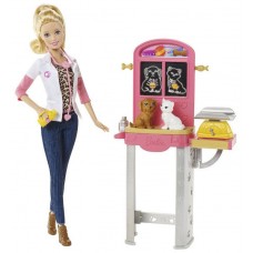 Кукла Барби с игровым набором Кем быть Ветеринар BARBIE (CCP68/CCP70)